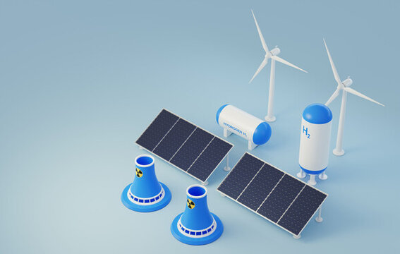 新能源低碳可再生资源发电3D