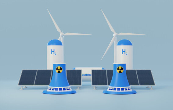 新能源生态可再生资源发电3D