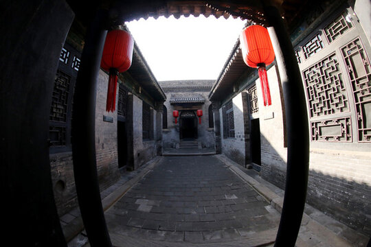 山西晉中喬家大院建筑陳設(shè)