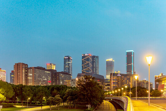 南京奧體中心及周邊夜景