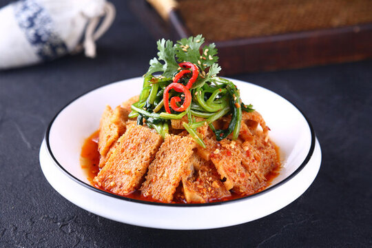 菠菜面筋