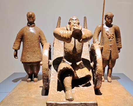 吹嗩吶雕塑