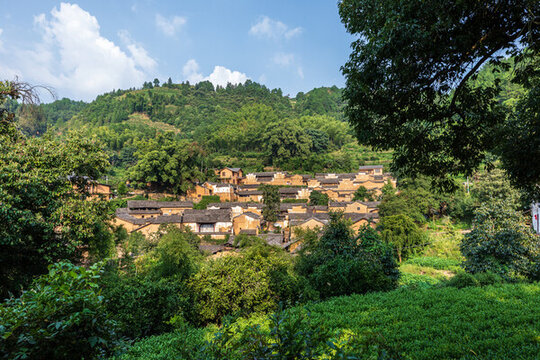 浙江麗水松陽楊家堂古村落風(fēng)光