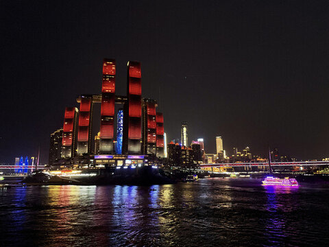 重慶來福士夜景