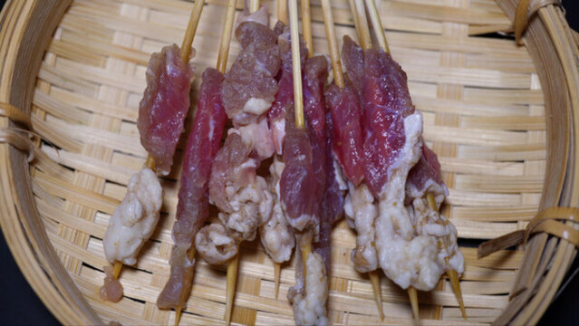 牛肉串小串肉串缽缽雞炸串