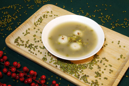 桂花湯圓綠豆湯