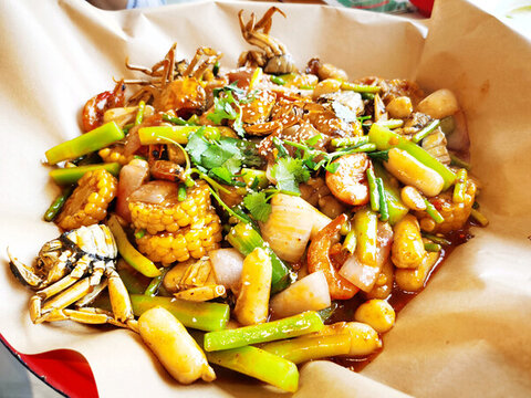 農(nóng)家蝦蟹一鍋鮮