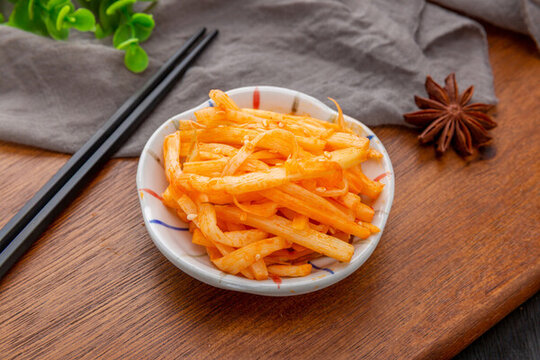 腌竹筍咸菜