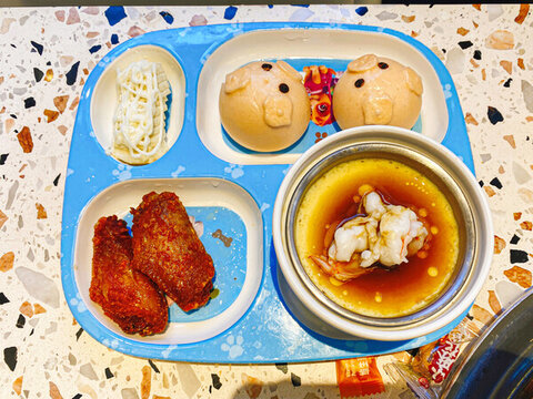 蝦仁蒸蛋寶寶餐