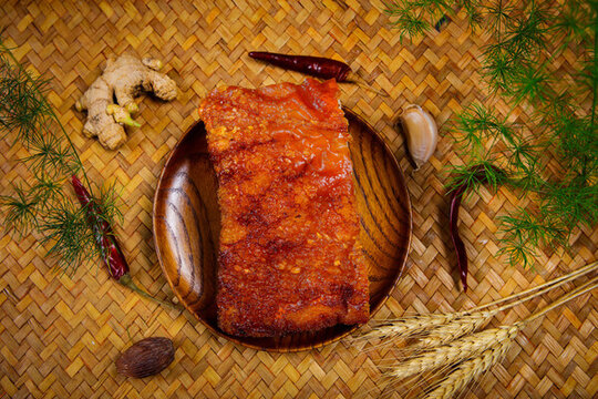 美味的脆皮燒肉