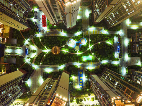 小區(qū)夜景