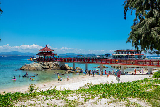 蜈支洲島海灘美景