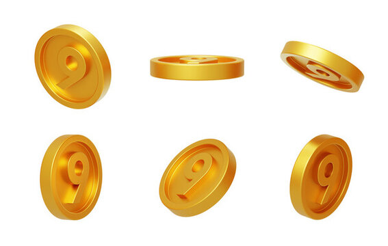 價值幸運金幣金額數(shù)字永恒3D