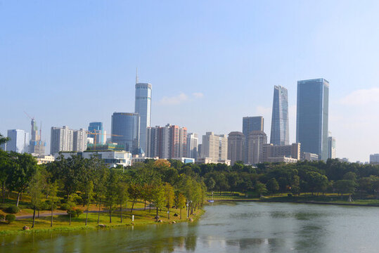 深圳中心公園及城市風(fēng)光