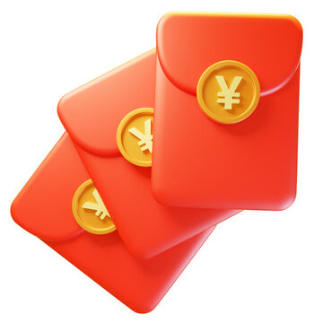 推廣活動紅包利是封傳統(tǒng)3D