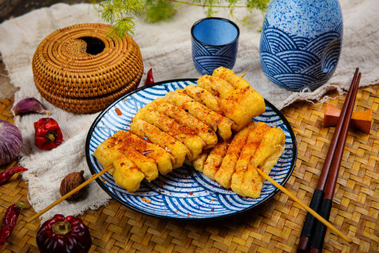 酥脆的燒烤油豆腐