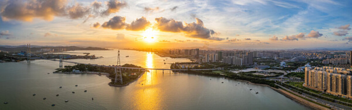 航拍汕頭內(nèi)海灣