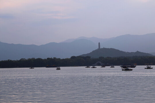 頤和園昆明湖景色