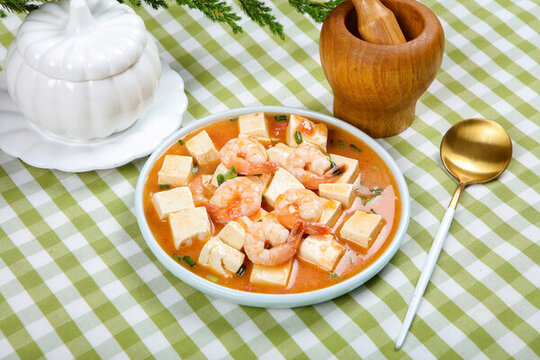 蝦仁豆腐羹