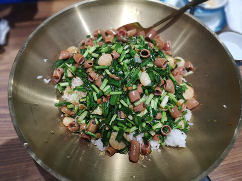 中國(guó)山東地方名美食海腸撈飯
