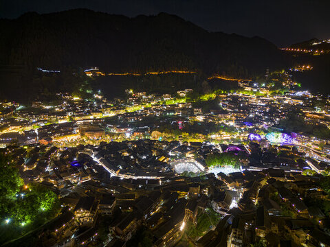 貴州西江千戶苗寨夜景