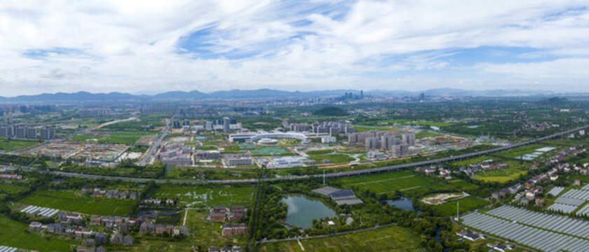 杭州市三墩鎮(zhèn)蘭里景區(qū)航拍