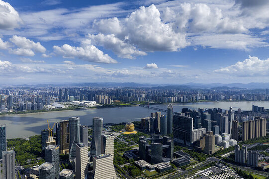 杭州城市高樓大廈