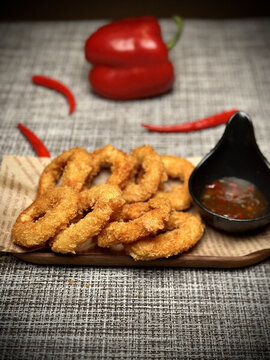 酥香魷魚(yú)圈