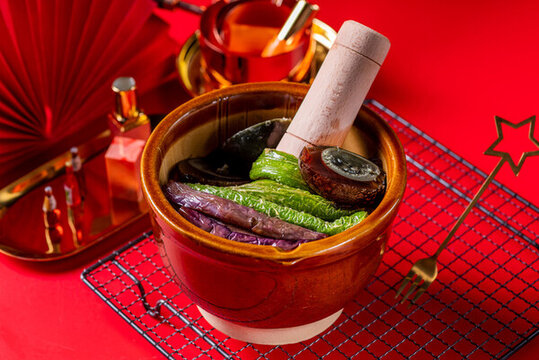 擂椒茄子皮蛋