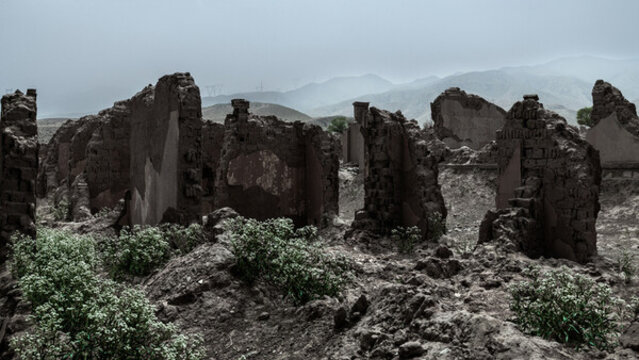 阿克塞石油小鎮(zhèn)遺址
