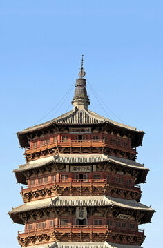 山西朔州應(yīng)縣木塔佛宮寺釋迦塔