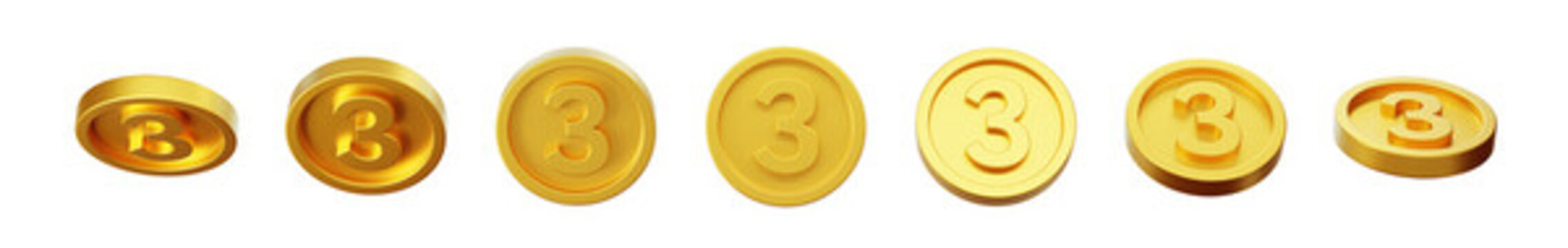 好運幸運金幣金額數(shù)字3D
