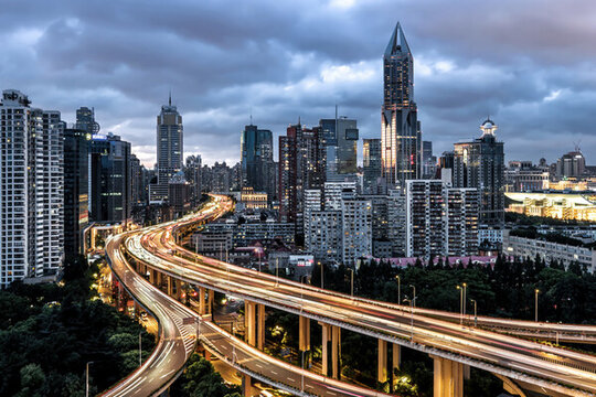 上?，F(xiàn)代城市夜景景觀