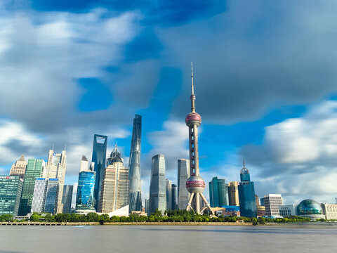上海外灘黃浦江江景