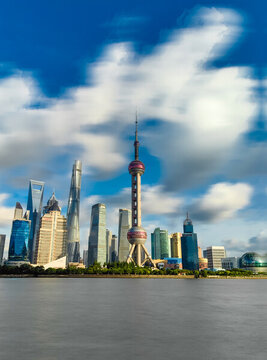 上海外灘黃浦江江景