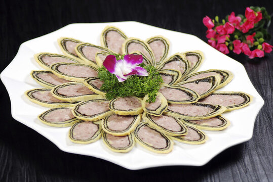 蛋皮蝦肉卷
