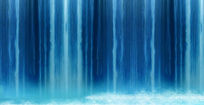 瀑布流水生財(cái)