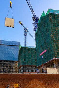 建筑工地施工現(xiàn)場(chǎng)在建樓盤(pán)