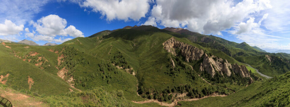 祁連縣牛心山