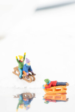 滑雪微距人