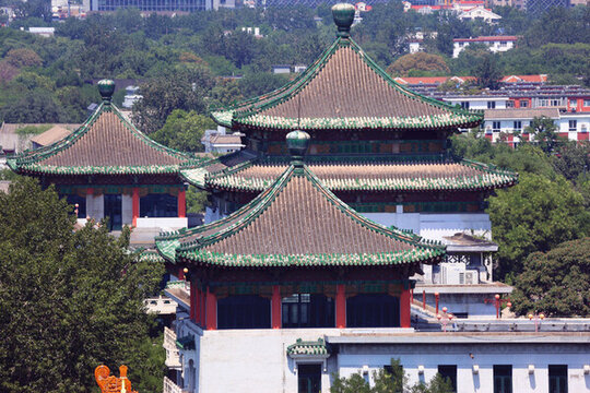 景山鳥瞰北京城
