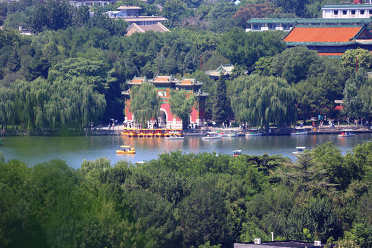 景山鳥(niǎo)瞰北海公園