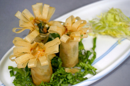 菊花春卷