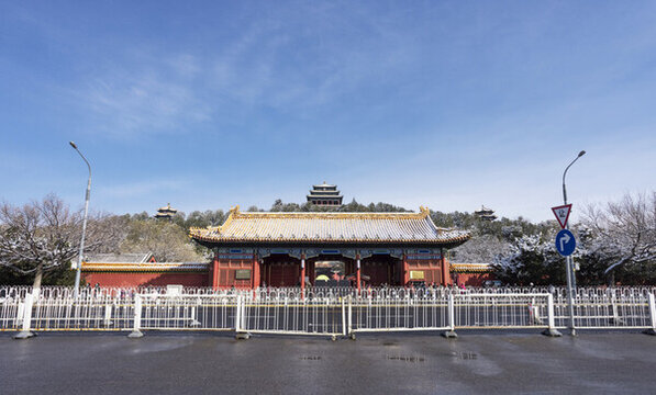 景山公園雪景