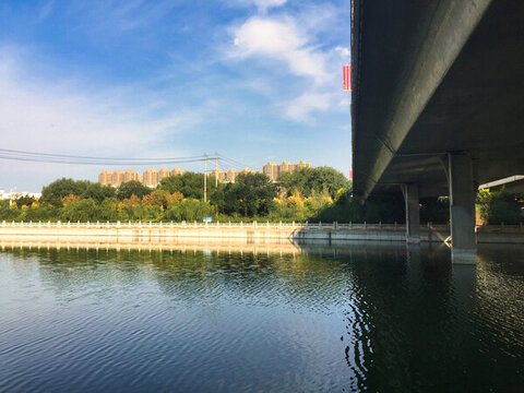 呼和浩特小黑河大橋風(fēng)景
