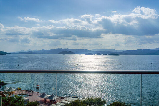 千島湖度假酒店湖景房陽臺
