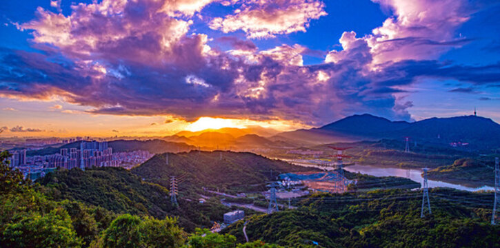 求水山頂朝霞