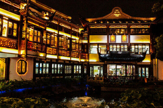 上海豫園夜景