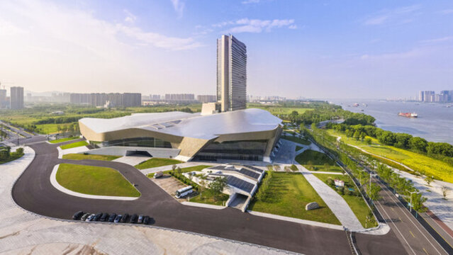 揚(yáng)子江國際會議中心航拍全景