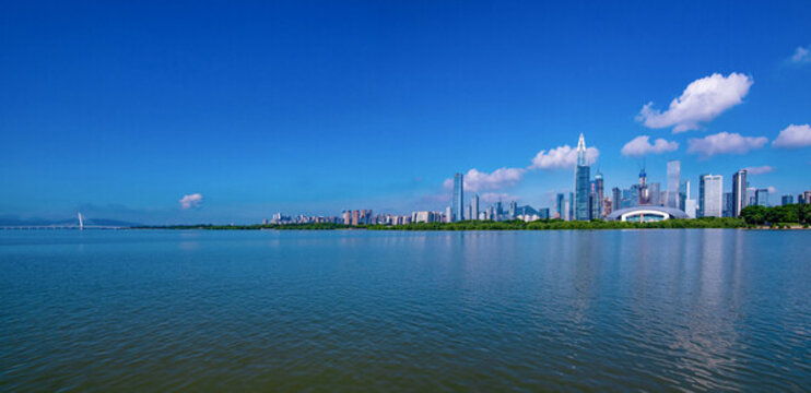 深圳灣全景圖